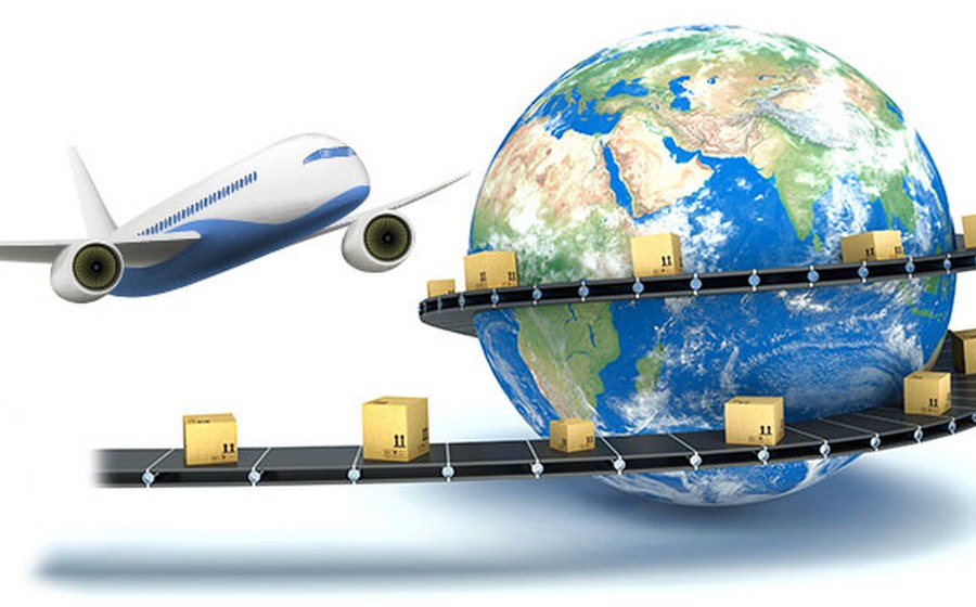 Cargo aircraft representing air freight